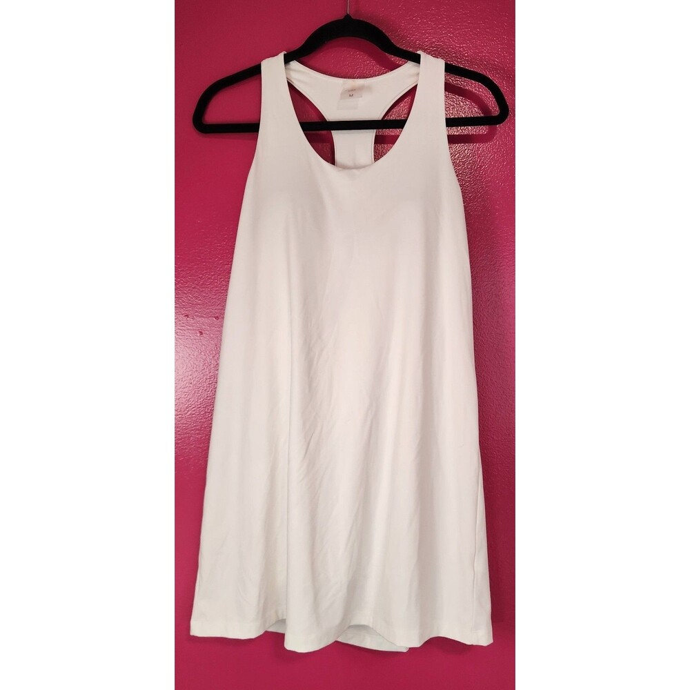 Calia Energize Racerback Exercise Tennis Dress White Size Medium